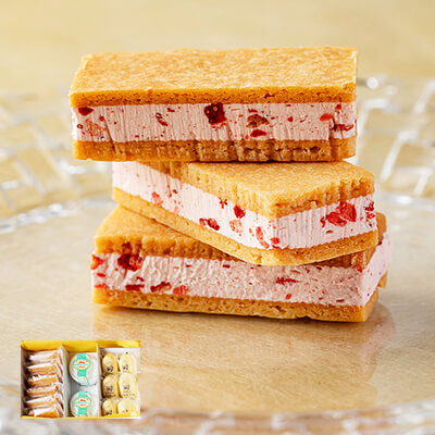 いちごのバターサンド入りギフトセットのイメージ