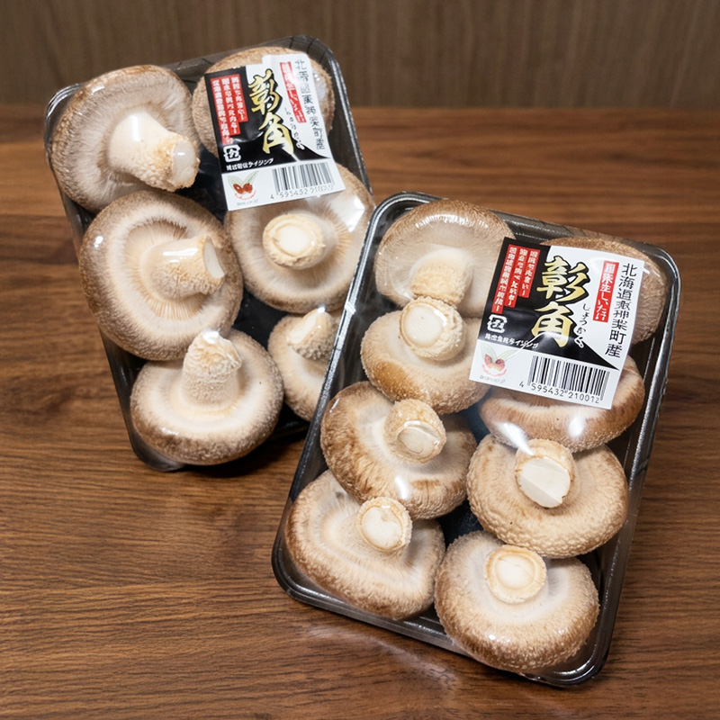 北海道東神楽町産（菌床）彰角しいたけ 6パック｜PREZO(プレゾ