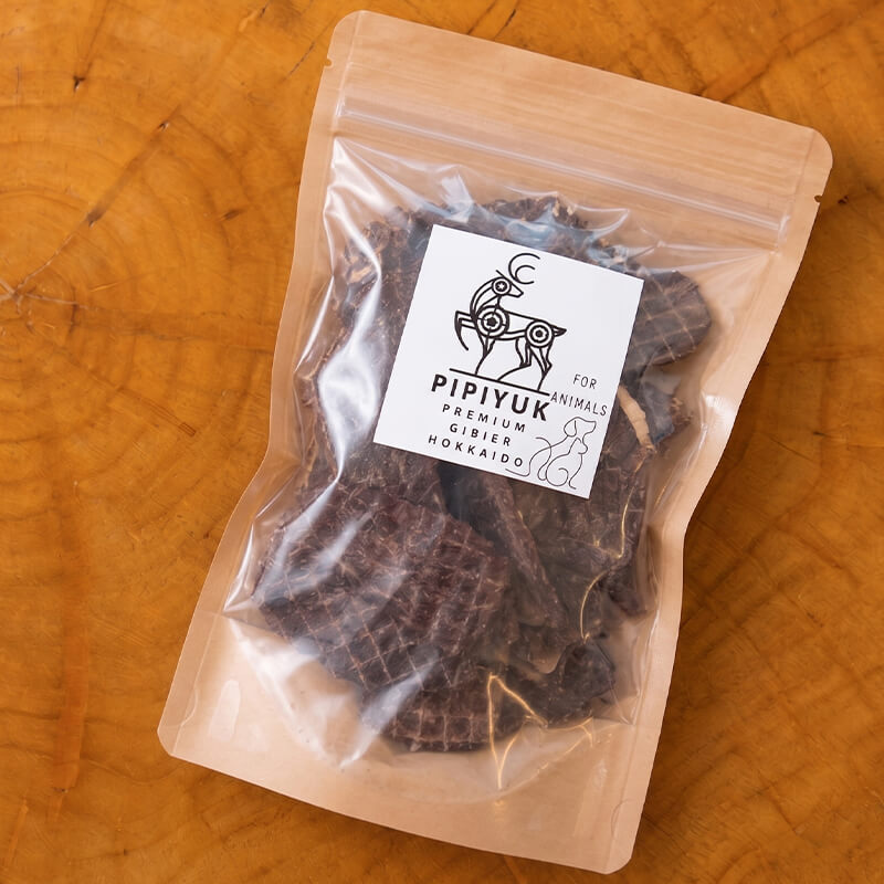 犬猫用】エゾ鹿ジャーキー 50g×2袋｜PREZO(プレゾ) - 北海道のお
