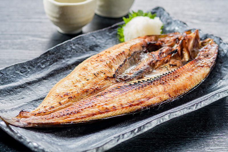 “干さない”干物だからおいしい。旨みを凝縮しつつ、身はふっくらのイメージ