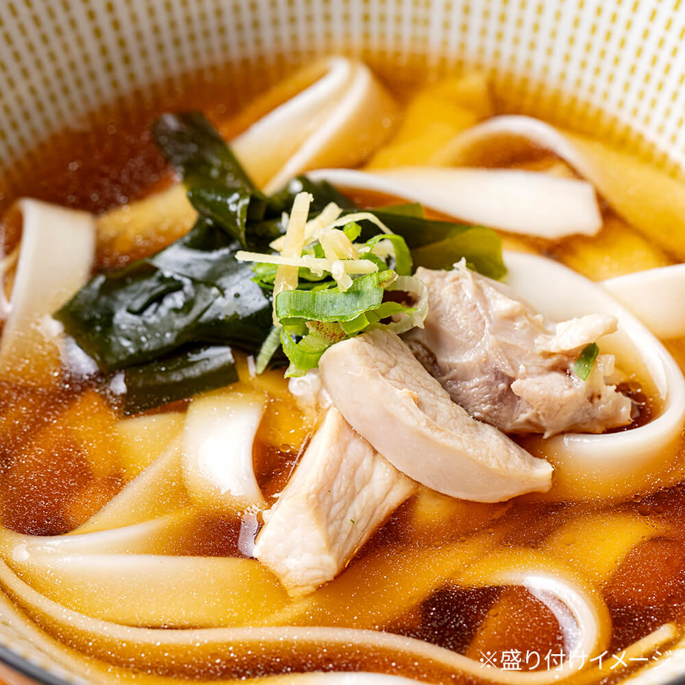 北海道オホーツク産深層水うどん つゆ付 7袋セット【美幌町ひでちゃん