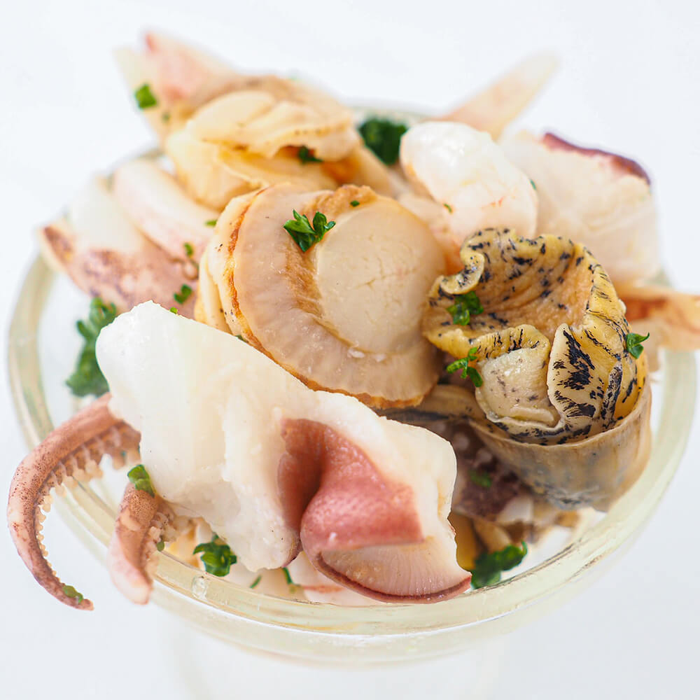 Ocean Friendly Cuisine シーフード　料理　レシピ　洋書 しらすをおいしく！シーフードパフェ｜おいしいレシピ｜プライド