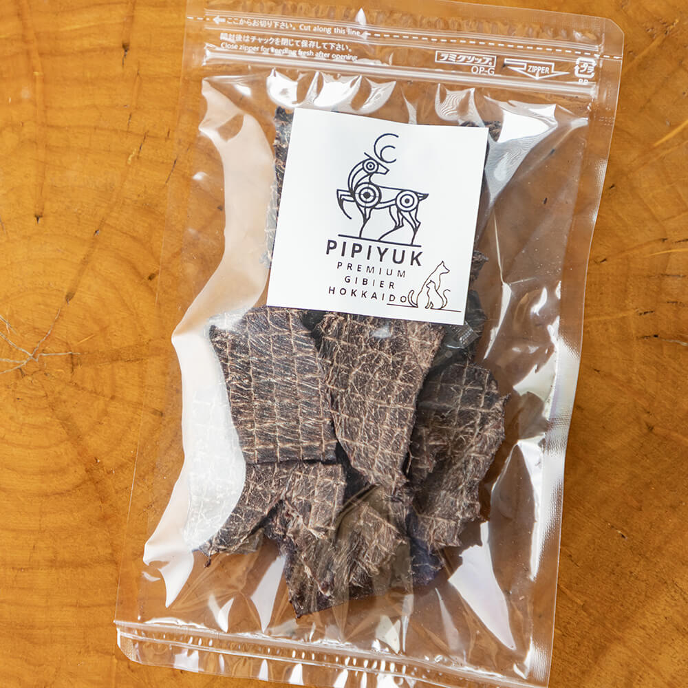 エゾ鹿ジャーキー 50g【犬猫用】｜PREZO(プレゾ) - 北海道のお取り寄せ