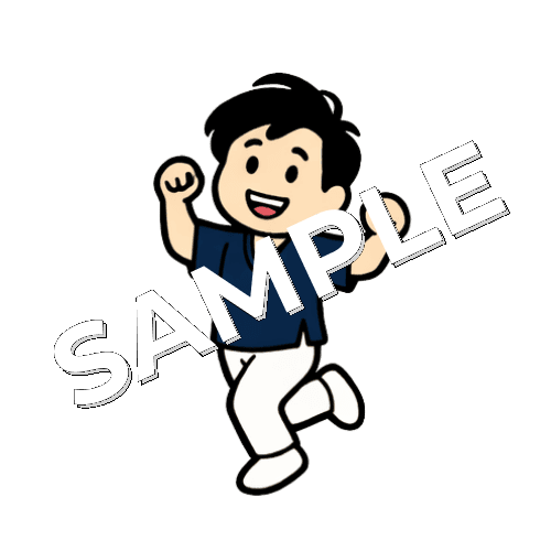 踊る男性鍼灸師のイラスト