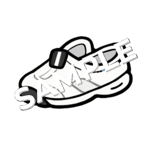 黒色のナースシューズのイラスト