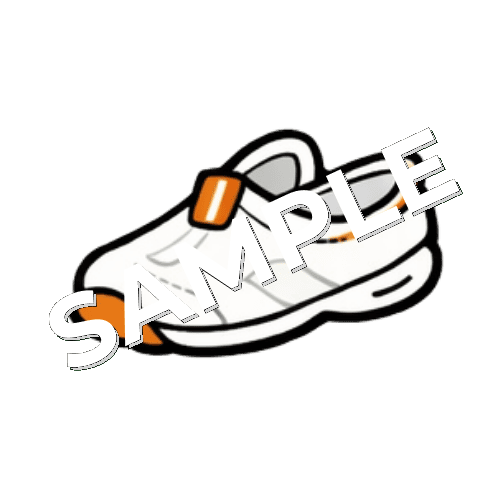 オレンジ色のナースシューズのイラスト