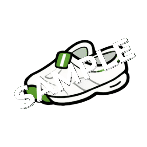 緑色のナースシューズのイラスト