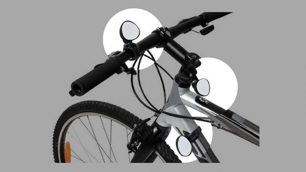 自転車 ミラー ロードバイク クロスバイク バックミラー