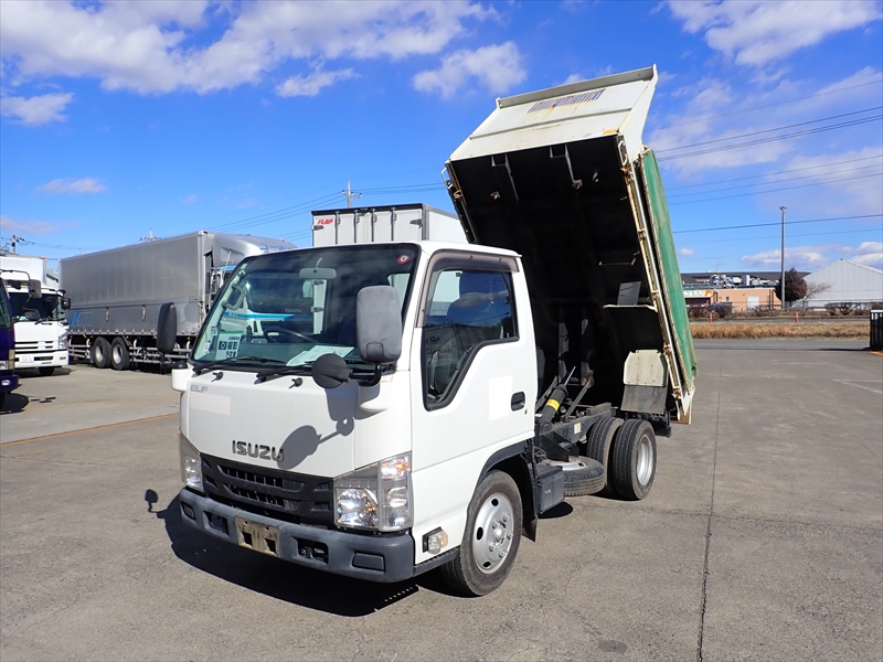 【350568】いすゞ エルフ 強化土砂ダンプ三方開|中古トラックの販売・買取・査定のアイナビ