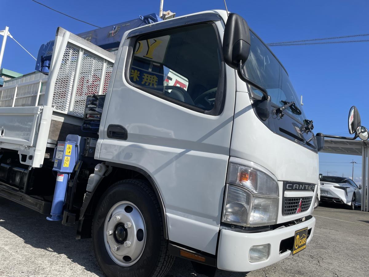 H18キャンター2t平ボディ 3段クレーンラジコン付|中古トラックの販売・買取・査定のアイナビ