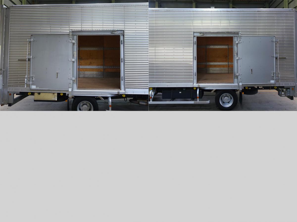 フォワード 垂直パワーゲート600kgワイドアルミバン|中古トラックの販売・買取・査定のアイナビ