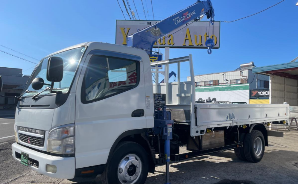 H18キャンター2.8t平ボディ タダノ4段クレーン ラジコン付|中古トラックの販売・買取・査定のアイナビ