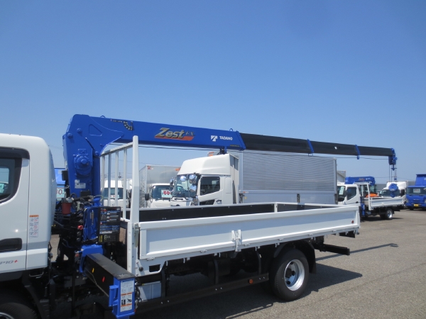 三菱キャンターワイド超ロング4段ラジコンクレーン付|中古トラックの販売・買取・査定のアイナビ