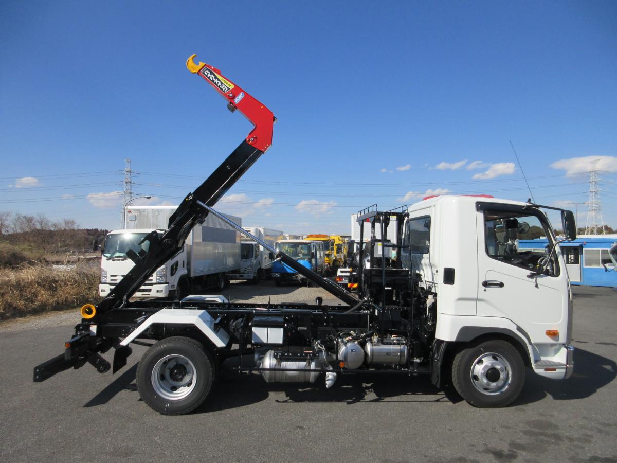 極東製 フックロール 脱着装置付コンテナ専用車 !!|中古トラックの販売・買取・査定のアイナビ