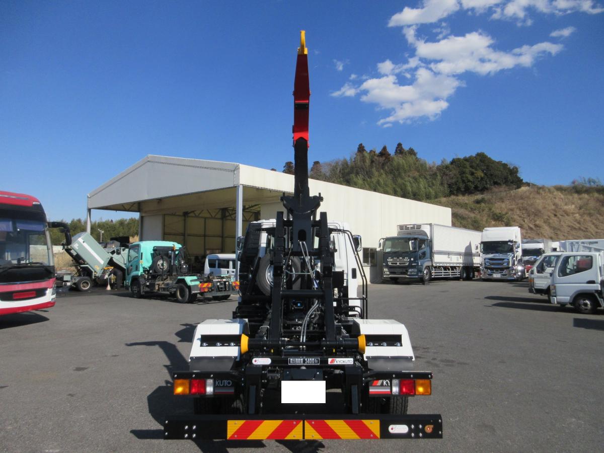 極東製 フックロール 脱着装置付コンテナ専用車 !!|中古トラックの販売・買取・査定のアイナビ