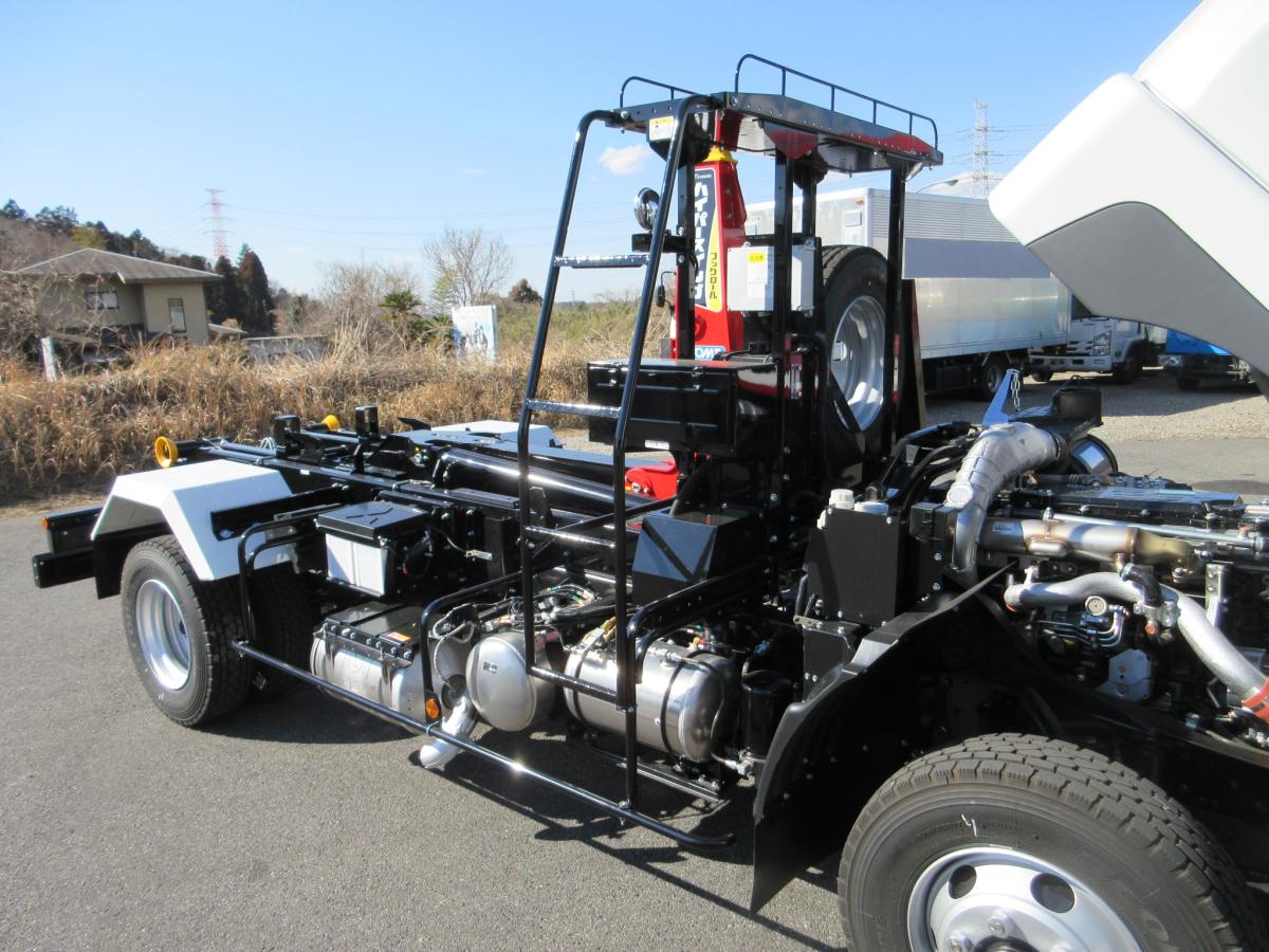 極東製 フックロール 脱着装置付コンテナ専用車 !!|中古トラックの販売・買取・査定のアイナビ