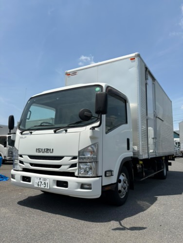 いすゞ エルフ ワイド幅 ドライバン PG付き H30 年式 TRG-NPR85AN|中古トラックの販売・買取・査定のアイナビ