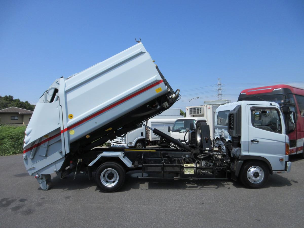 脱着装置付コンテナ専用車 プレスコンテナ フジマイティ―製|中古トラックの販売・買取・査定のアイナビ