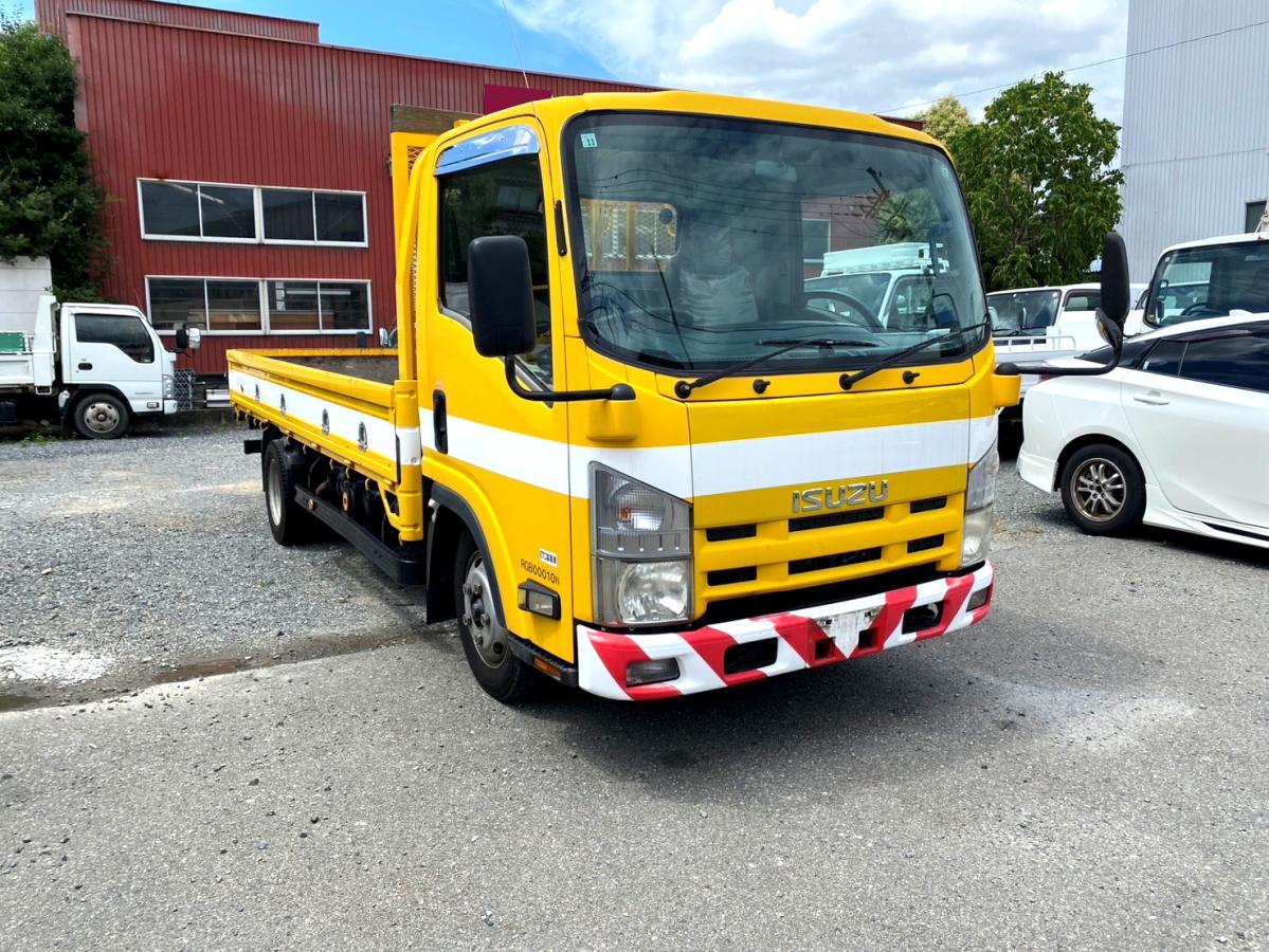 平成21年いすゞエルフ平ボディロング道路標識車BKR-NLR85AR|中古トラックの販売・買取・査定のアイナビ