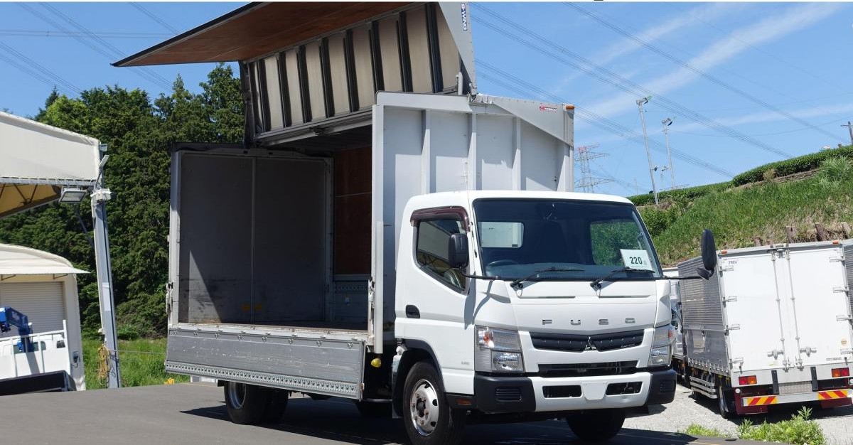 キャンター 背高ワイド超ロング積載3.5tアルミウイングアルミウィング|中古トラックの販売・買取・査定のアイナビ