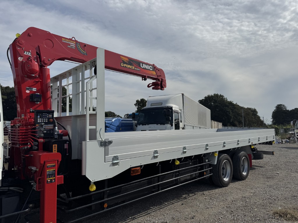 ワイド4段アルミ平ラジコン角足ユニック7.8m未使用|中古トラックの販売・買取・査定のアイナビ