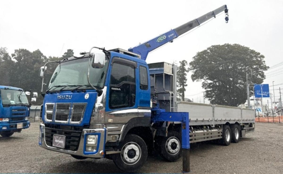 4軸低床エアサス4段ブームアルミ平タダノラジコンF7|中古トラックの販売・買取・査定のアイナビ