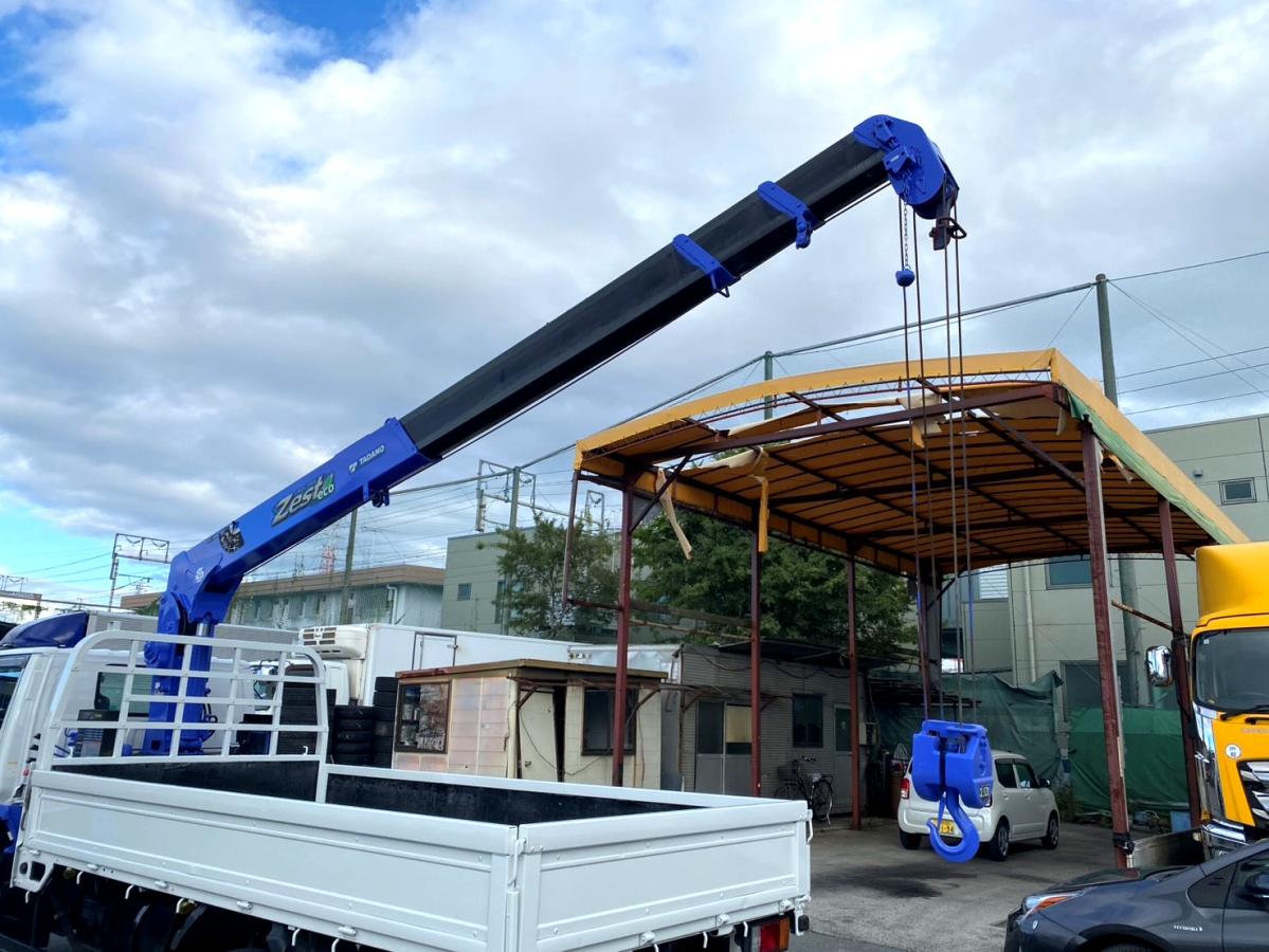 平成26年いすゞエルフ2tタダノクレーンラジコンTKG-NKR85AR|中古トラックの販売・買取・査定のアイナビ