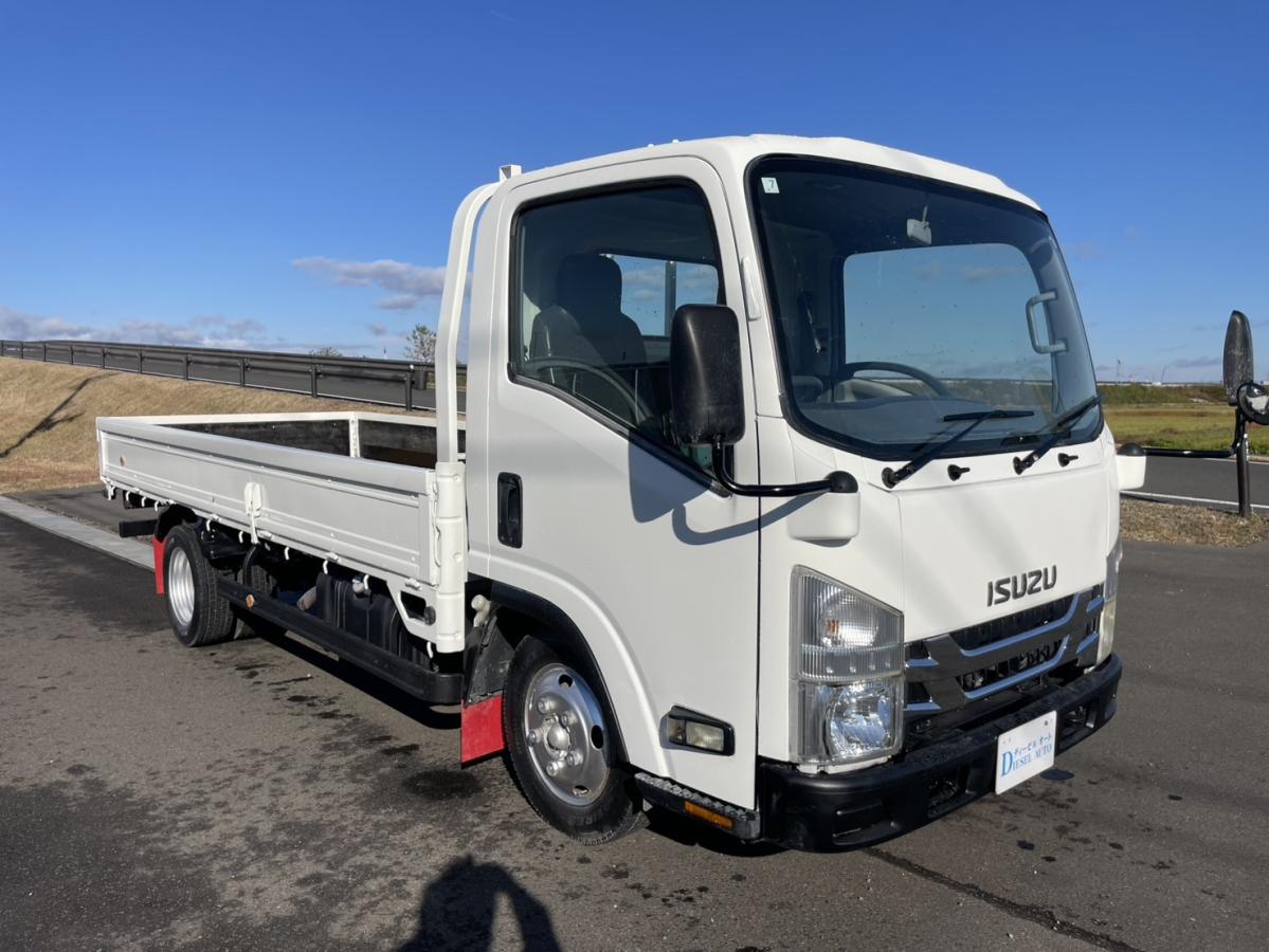 平成19年エルフロング平ボディー8万km準中型総重量5t未満|中古トラックの販売・買取・査定のアイナビ