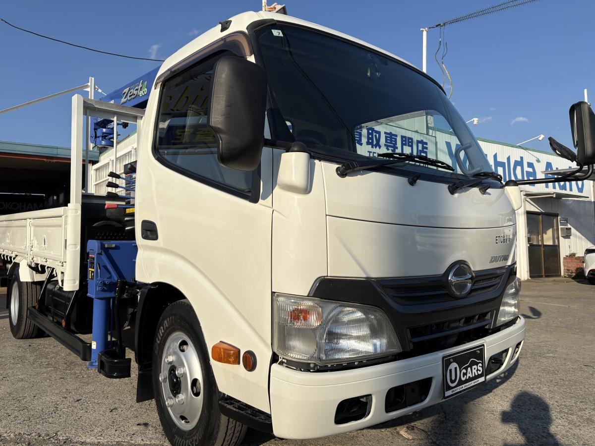 H25デュトロ2t平ボディ 3段クレーン|中古トラックの販売・買取・査定のアイナビ