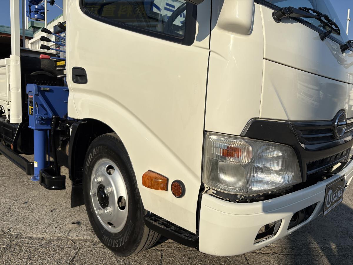 H25デュトロ2t平ボディ 3段クレーン|中古トラックの販売・買取・査定のアイナビ