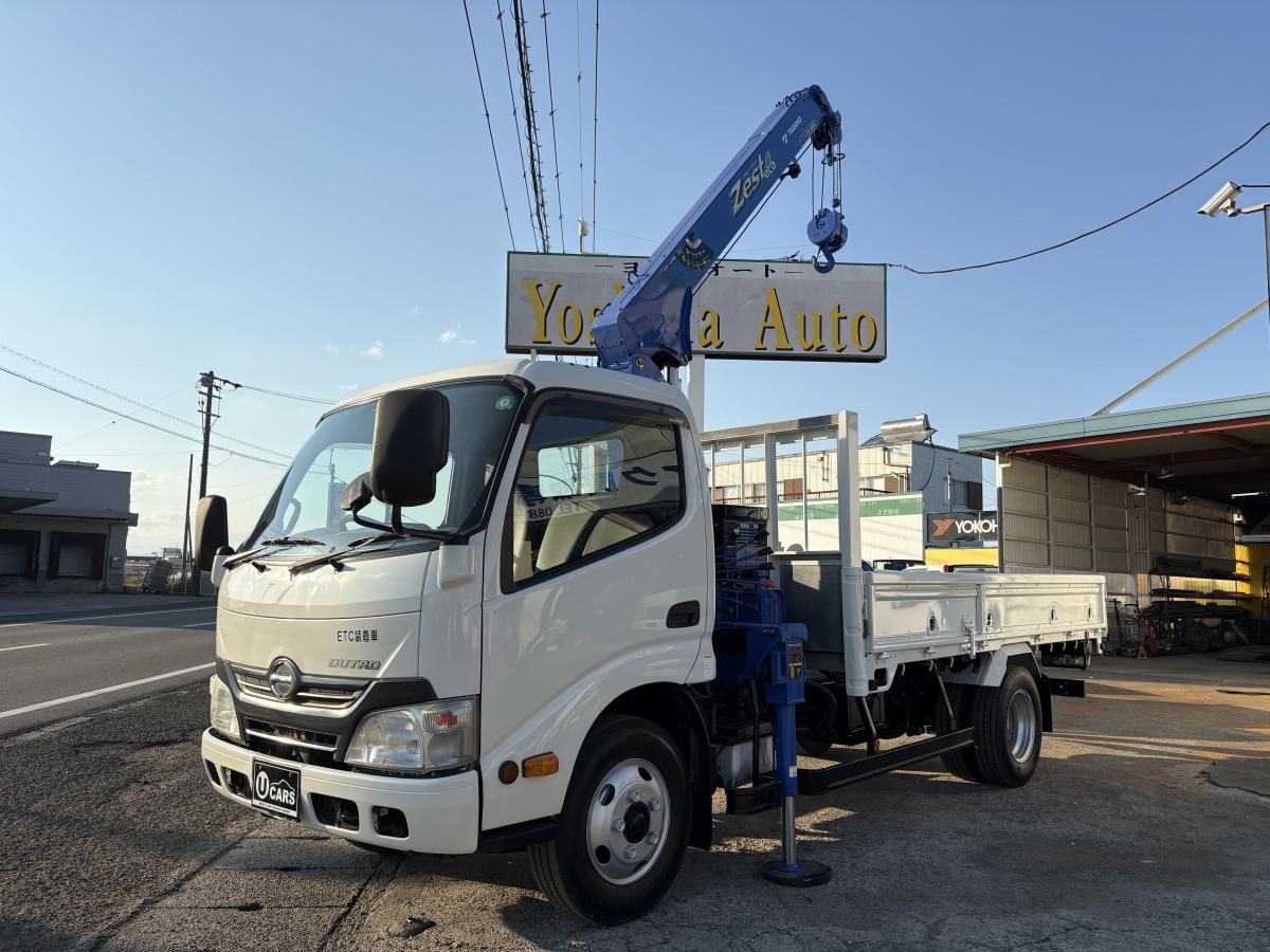 H25デュトロ2t平ボディ 3段クレーン|中古トラックの販売・買取・査定のアイナビ