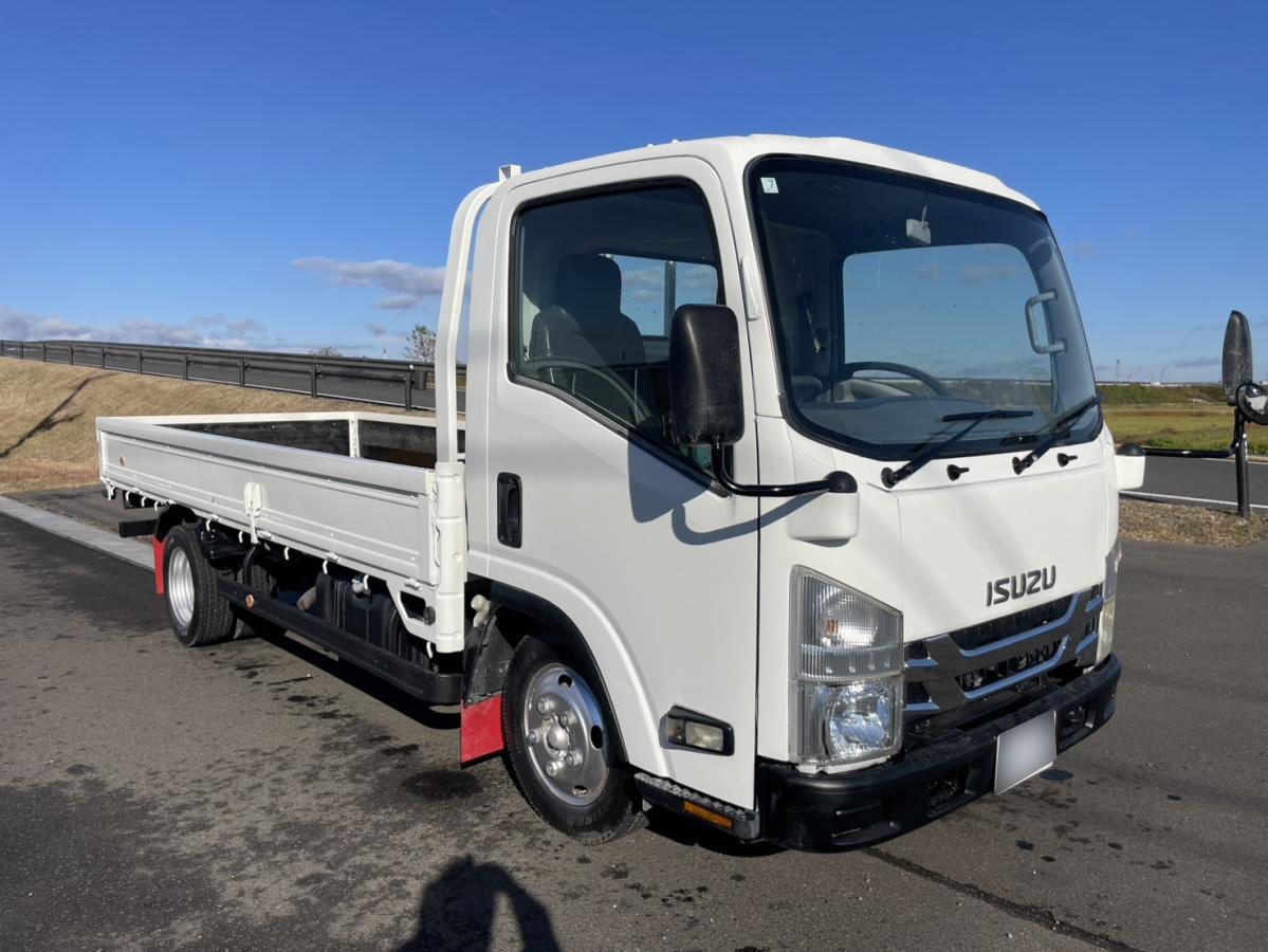 平成19年エルフロング平ボディー8万km準中型総重量5t未満|中古トラックの販売・買取・査定のアイナビ