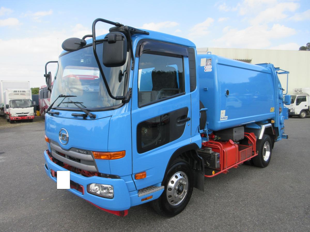 車検付 回転板式 容積8.1m3塵芥車 新明和製 コンドル !|中古トラックの販売・買取・査定のアイナビ