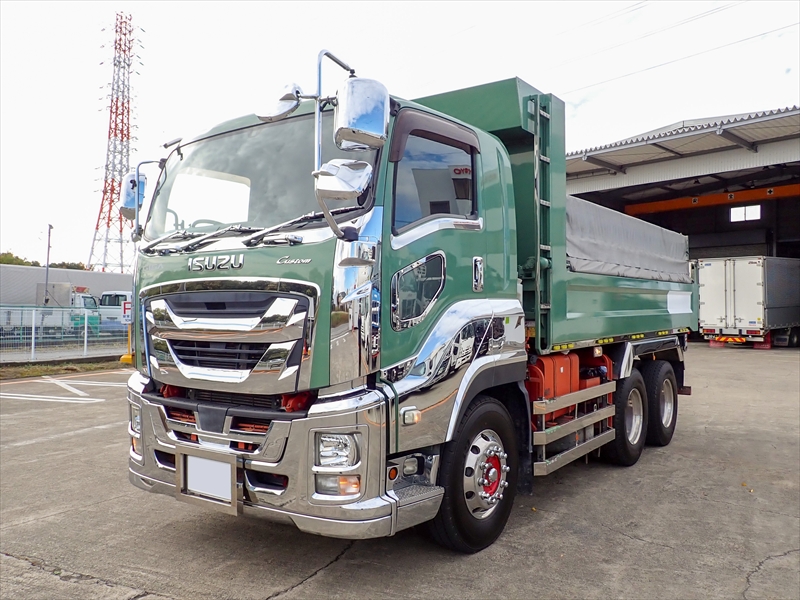 【352202】いすゞ ギガ 新明和製土砂ダンプ　格納リヤバンパー付|中古トラックの販売・買取・査定のアイナビ