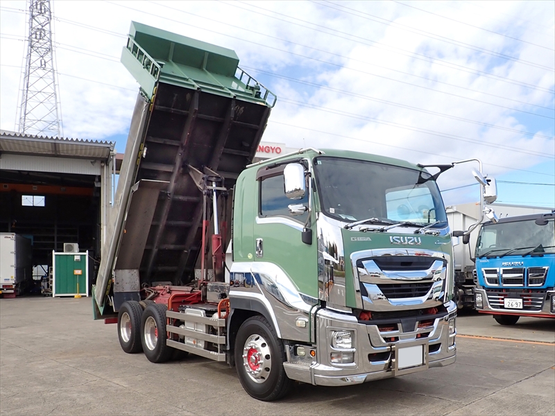 【352202】いすゞ ギガ 新明和製土砂ダンプ　格納リヤバンパー付|中古トラックの販売・買取・査定のアイナビ