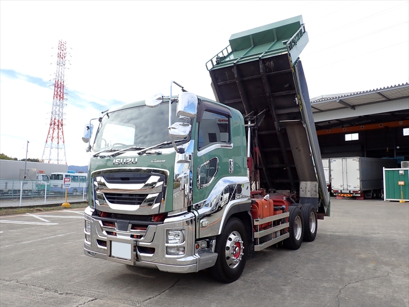 【352202】いすゞ ギガ 新明和製土砂ダンプ　格納リヤバンパー付|中古トラックの販売・買取・査定のアイナビ