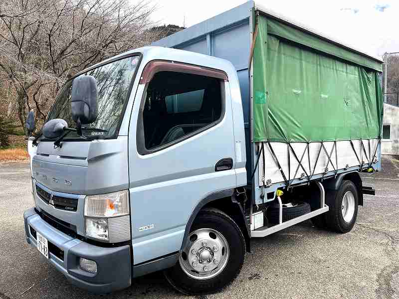 キャンター積載4.65tワイド幅カーテン車幌車アルミブロック|中古トラックの販売・買取・査定のアイナビ
