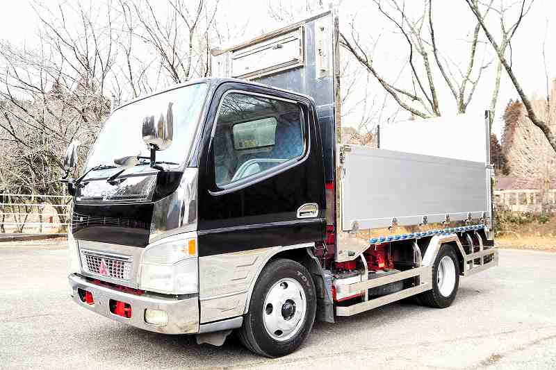 三菱ふそうキャンター標準ショート造りアルミブロック平ボディ|中古トラックの販売・買取・査定のアイナビ