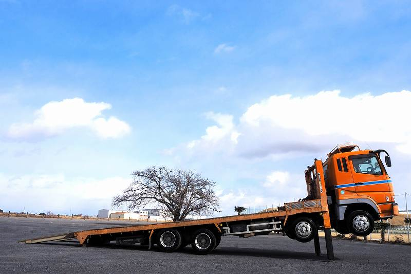 三菱スーパーグレート4軸低床セルフローダーウインチV8E/G|中古トラックの販売・買取・査定のアイナビ