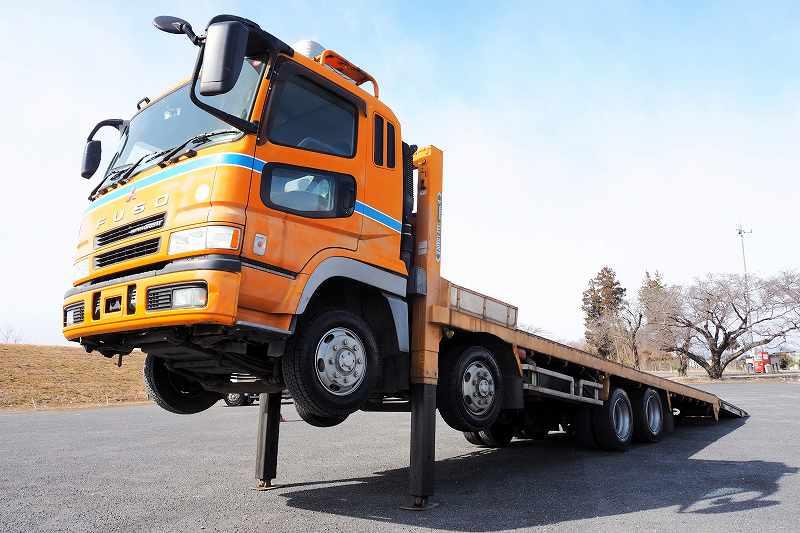 三菱スーパーグレート4軸低床セルフローダーウインチV8E/G|中古トラックの販売・買取・査定のアイナビ