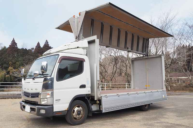 三菱ふそうキャンターワイド超ロングウイングカスタム|中古トラックの販売・買取・査定のアイナビ