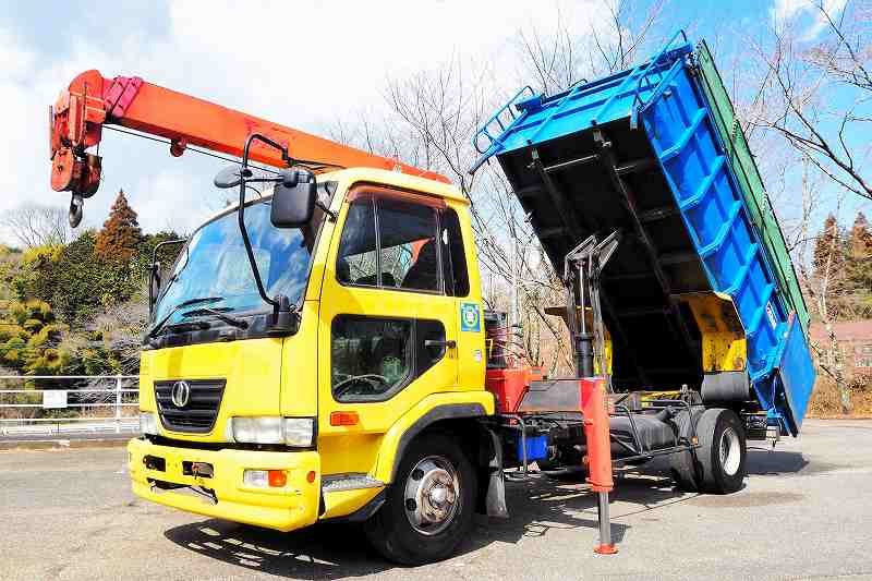 コンドル3段クレーン付深ダンプ8.6立米天蓋|中古トラックの販売・買取・査定のアイナビ