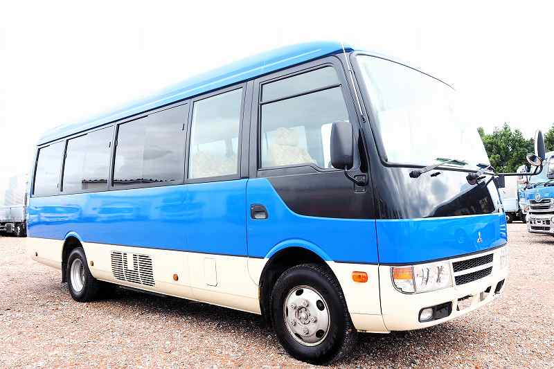 三菱ローザ4WD29人乗りマイクロバス自動扉プレヒーター|中古トラックの販売・買取・査定のアイナビ