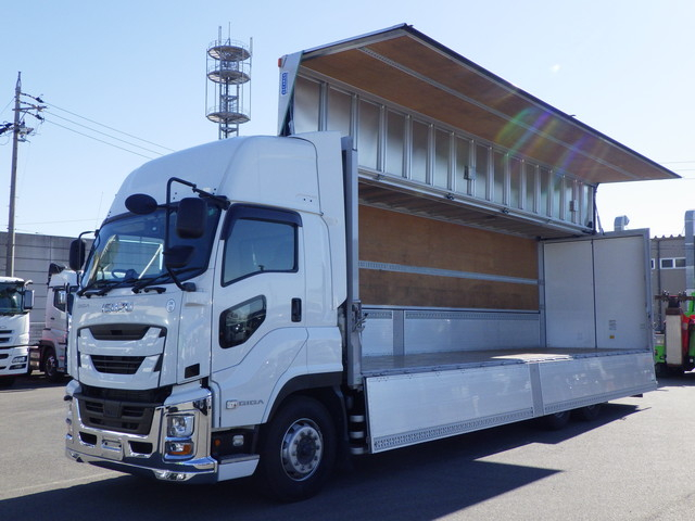 イスズ2PG-CYL77Cアルミウィング10t超燃タン300L+300L|中古トラックの販売・買取・査定のアイナビ