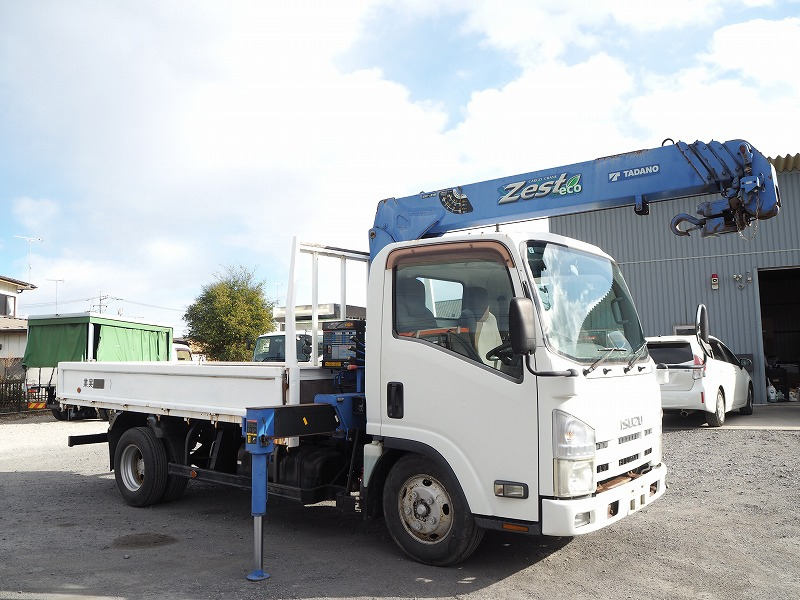 いすゞエルフ4段クレーンラジコン平ボディ|中古トラックの販売・買取・査定のアイナビ