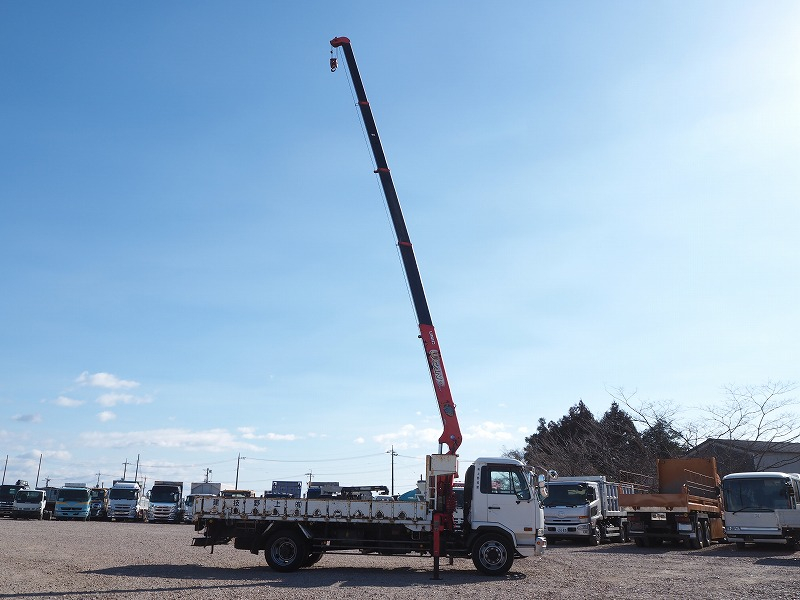 日産ディーゼルコンドル増トン5段クレーンラジコン平ボディ|中古トラックの販売・買取・査定のアイナビ