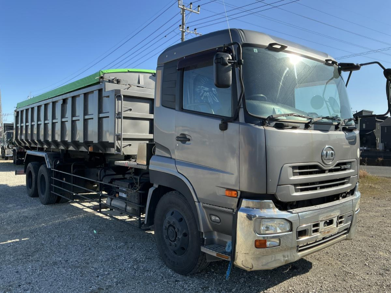 ★H22UDクオン深ダンプステンレスボディ25トン車|中古トラックの販売・買取・査定のアイナビ