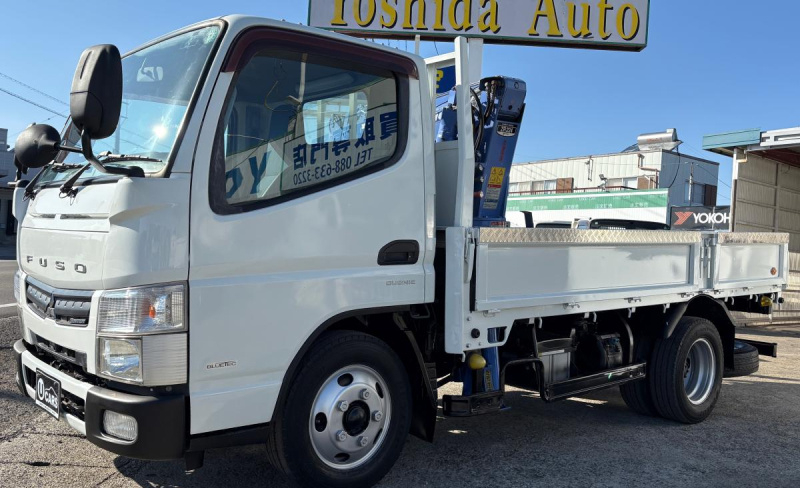 H23 キャンター 3t平ボディ 簡易クレーン4段 ラジコン付き|中古トラックの販売・買取・査定のアイナビ