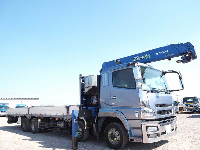 三菱スーパーグレート4軸低床5段クレーンアルミブロック平|中古トラックの販売・買取・査定のアイナビ