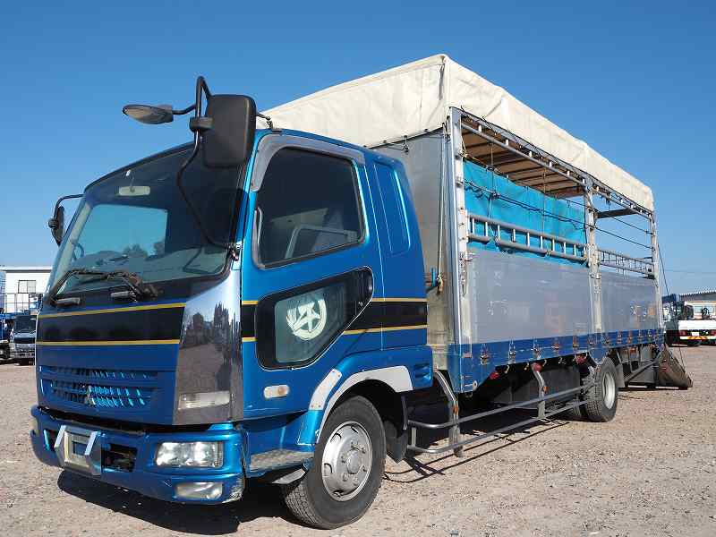 三菱ふそうファイターワイド家畜運搬車電動ウインチスロープ|中古トラックの販売・買取・査定のアイナビ